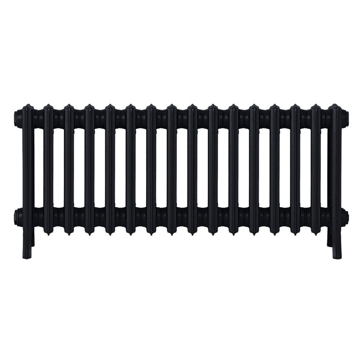 Grace - Matt Black Cast Iron Column Radiator H450mm x W998mm 4 Column - Wall Hung