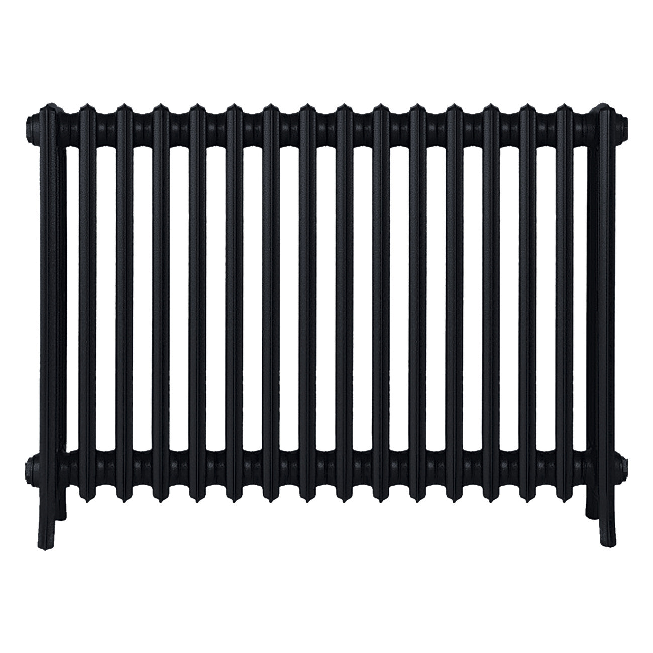Grace - Matt Black Cast Iron Column Radiator H750mm x W998mm 4 Column - Floor Standing