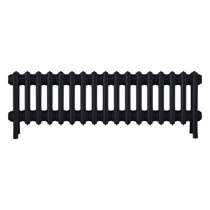 Grace - Matt Black Cast Iron Column Radiator H300mm x W1059mm 4 Column - Wall Hung