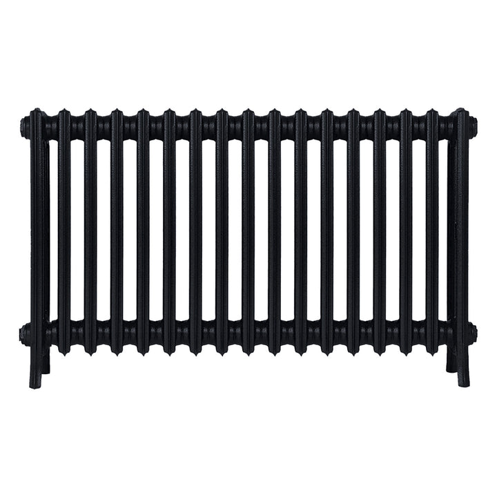 Grace - Matt Black Cast Iron Column Radiator H600mm x W1059mm 4 Column - Wall Hung