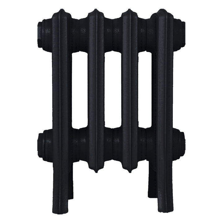 Grace - Matt Black Cast Iron Column Radiator H300mm x W272mm 4 Column - Wall Hung