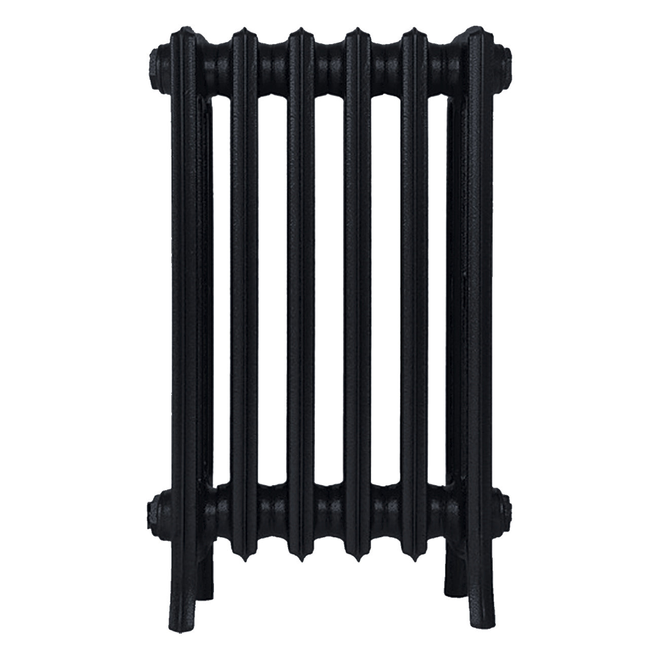 Grace - Matt Black Cast Iron Column Radiator H650mm x W393mm 4 Column - Floor Standing