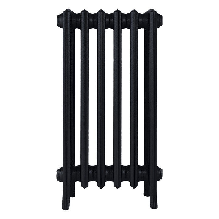 Grace - Matt Black Cast Iron Column Radiator H700mm x W393mm 4 Column - Wall Hung