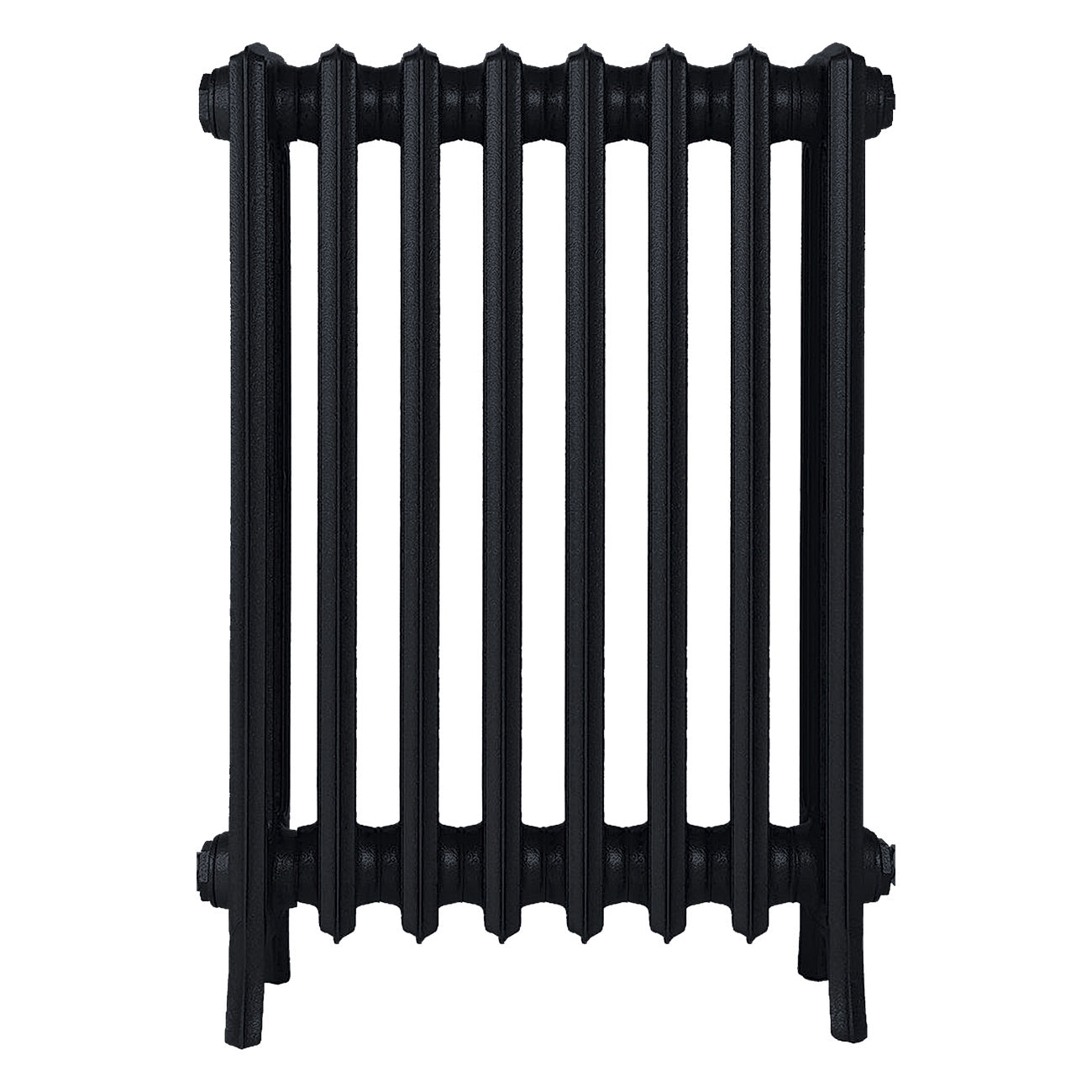 Grace - Matt Black Cast Iron Column Radiator H700mm x W514mm 4 Column - Wall Hung