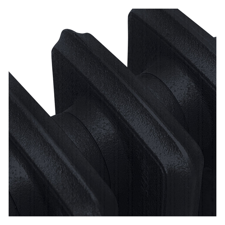 Grace - Matt Black Cast Iron Column Radiator H450mm x W1059mm 4 Column - Wall Hung