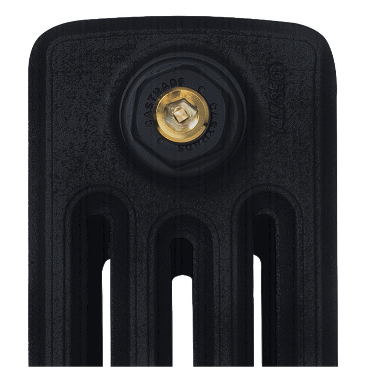 Grace - Matt Black Cast Iron Column Radiator H450mm x W1059mm 4 Column - Wall Hung