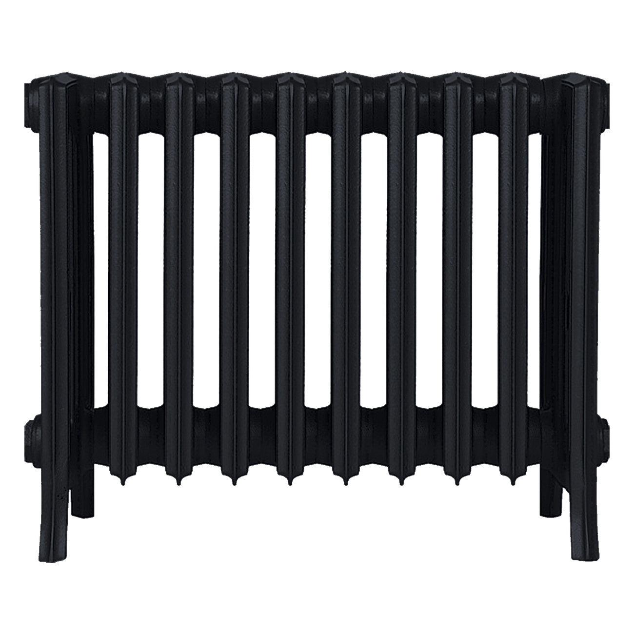 Grace - Matt Black Cast Iron Column Radiator H450mm x W635mm 6 Column - Wall Hung