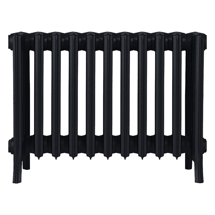 Grace - Matt Black Cast Iron Column Radiator H450mm x W696mm 6 Column - Wall Hung