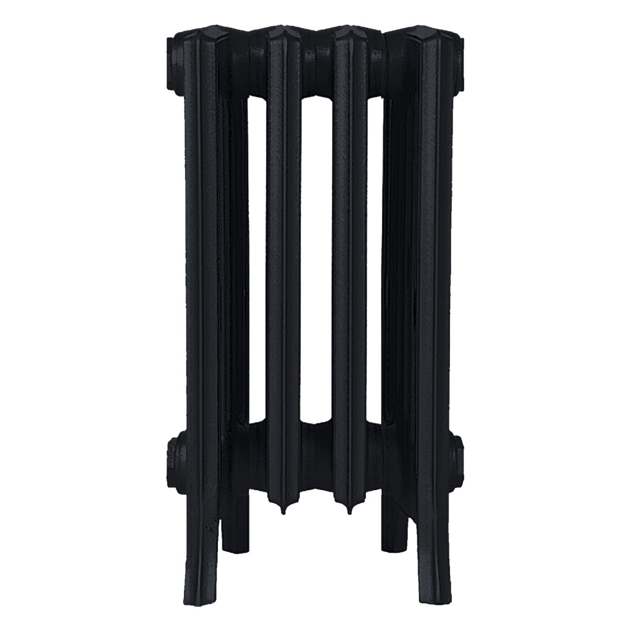 Grace - Matt Black Cast Iron Column Radiator H450mm x W272mm 6 Column - Wall Hung