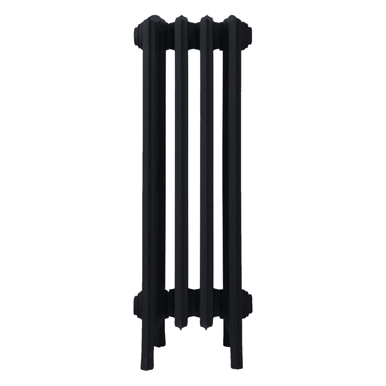 Grace - Matt Black Cast Iron Column Radiator H700mm x W272mm 6 Column - Wall Hung