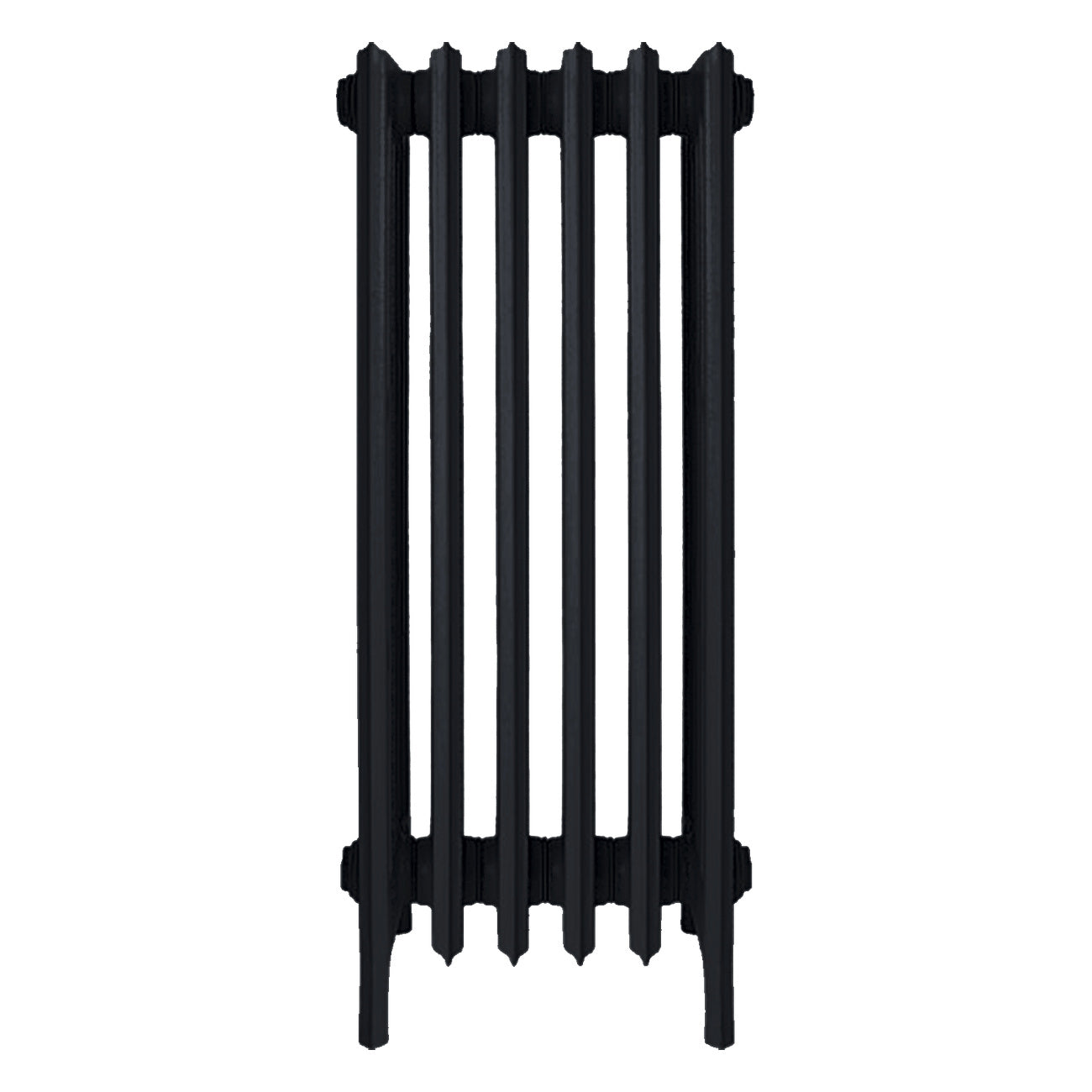 Grace - Matt Black Cast Iron Column Radiator H950mm x W393mm 6 Column - Floor Standing