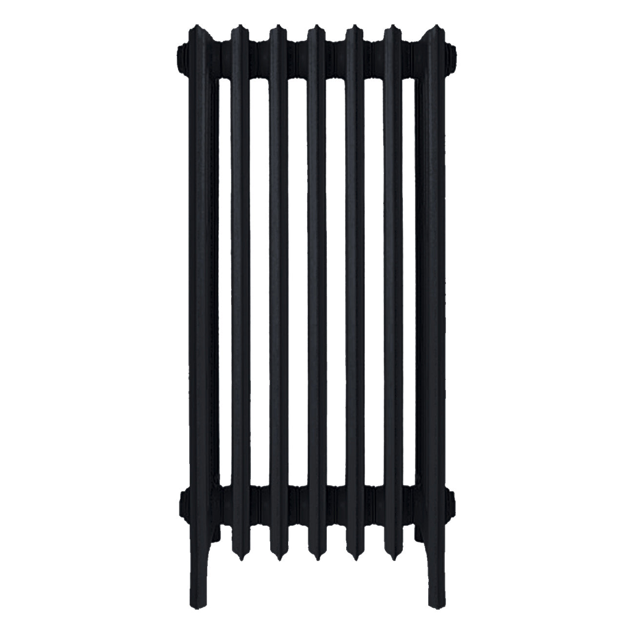 Grace - Matt Black Cast Iron Column Radiator H950mm x W454mm 6 Column - Floor Standing