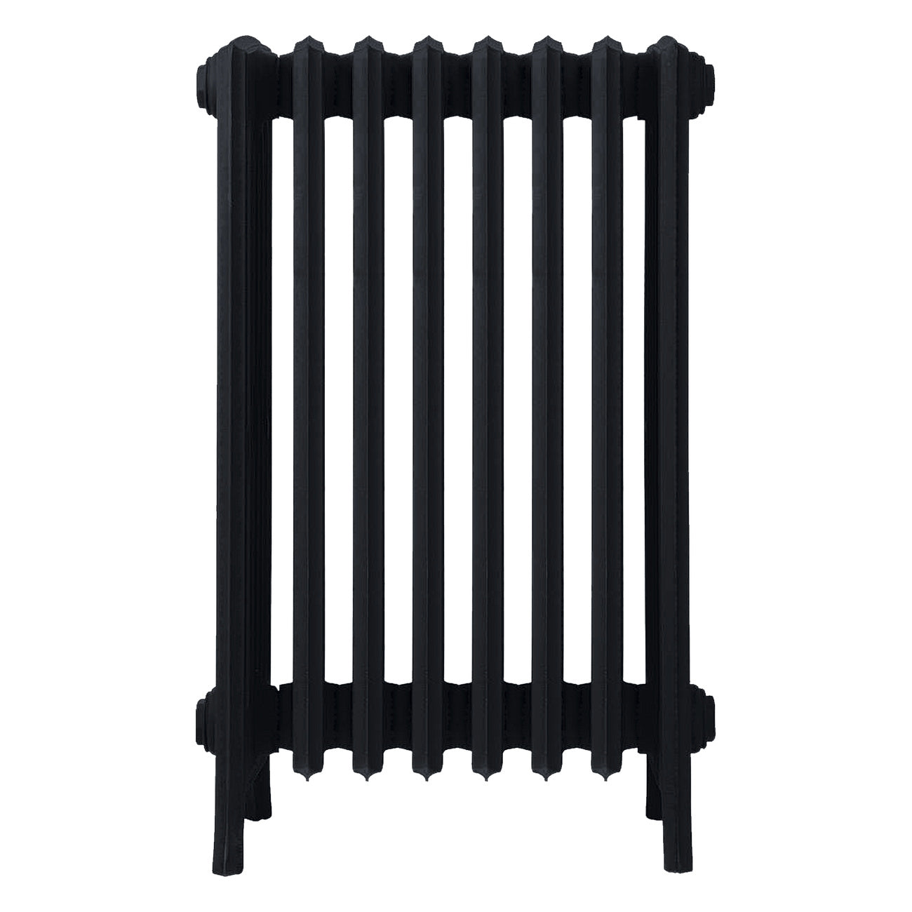 Grace - Matt Black Cast Iron Column Radiator H700mm x W514mm 6 Column - Wall Hung