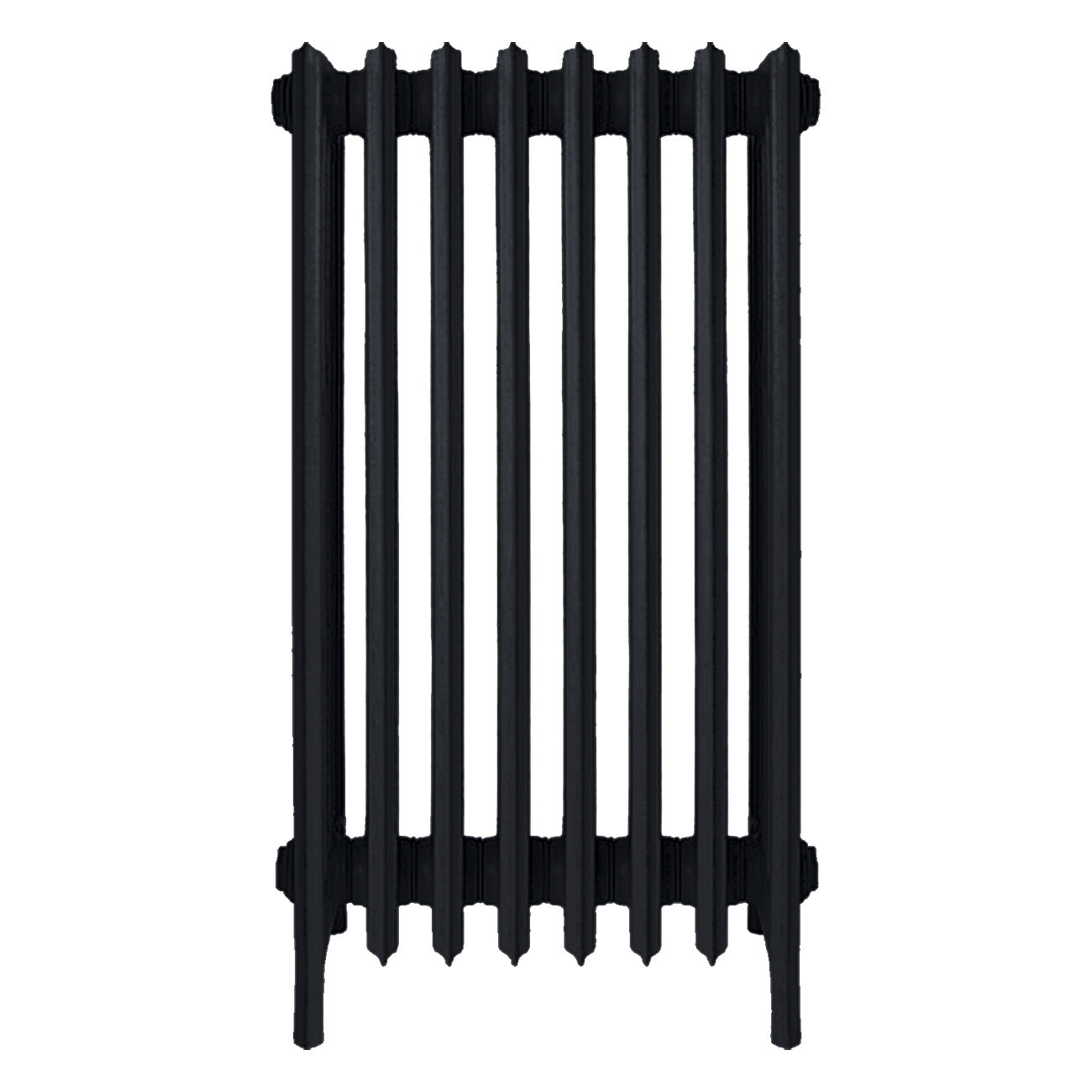 Grace - Matt Black Cast Iron Column Radiator H950mm x W514mm 6 Column - Floor Standing