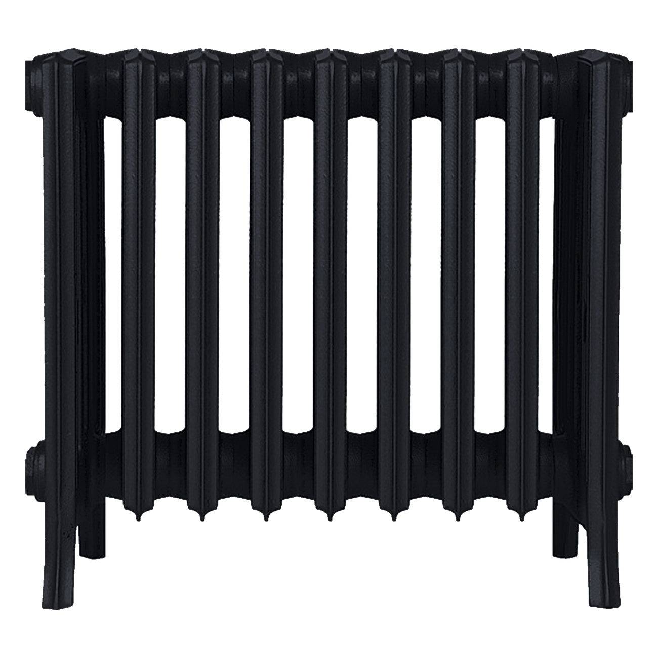 Grace - Matt Black Cast Iron Column Radiator H450mm x W575mm 6 Column - Wall Hung