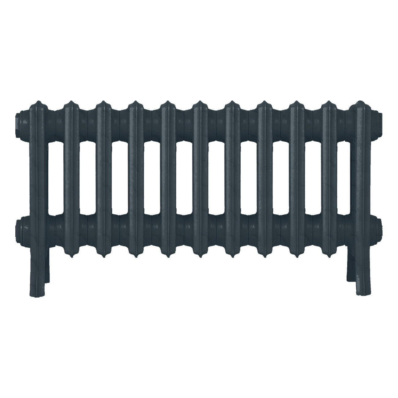 Grace - Midnight Ink Cast Iron Column Radiator H300mm x W696mm 4 Column - Wall Hung