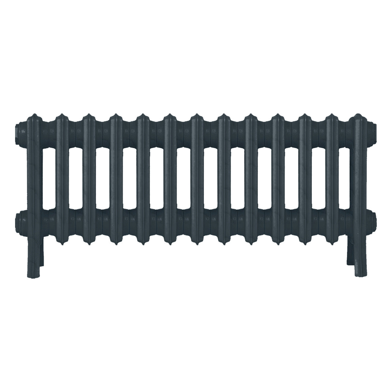 Grace - Midnight Ink Cast Iron Column Radiator H350mm x W817mm 4 Column - Floor Standing