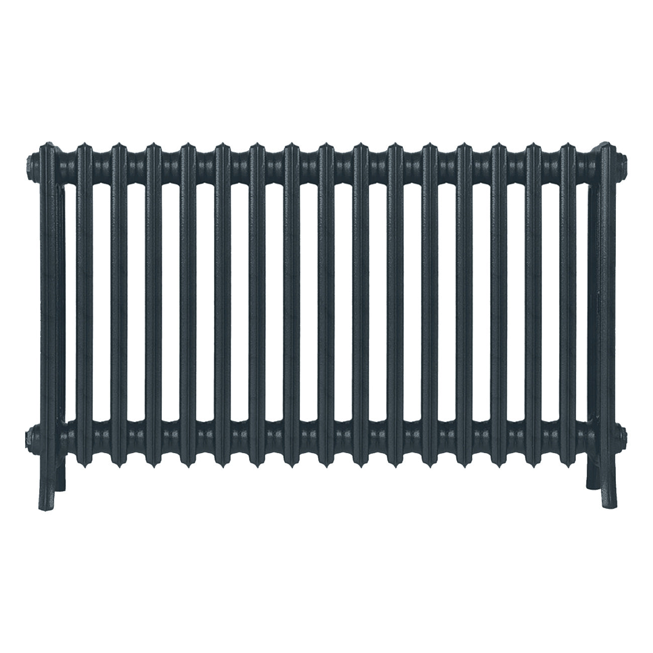 Grace - Midnight Ink Cast Iron Column Radiator H650mm x W1059mm 4 Column - Floor Standing