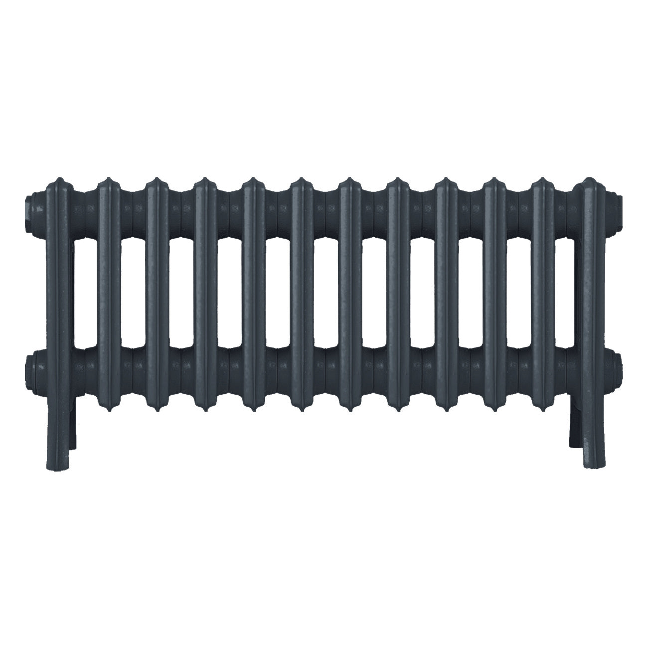 Grace - Pencil Grey Cast Iron Column Radiator H350mm x W756mm 4 Column - Floor Standing