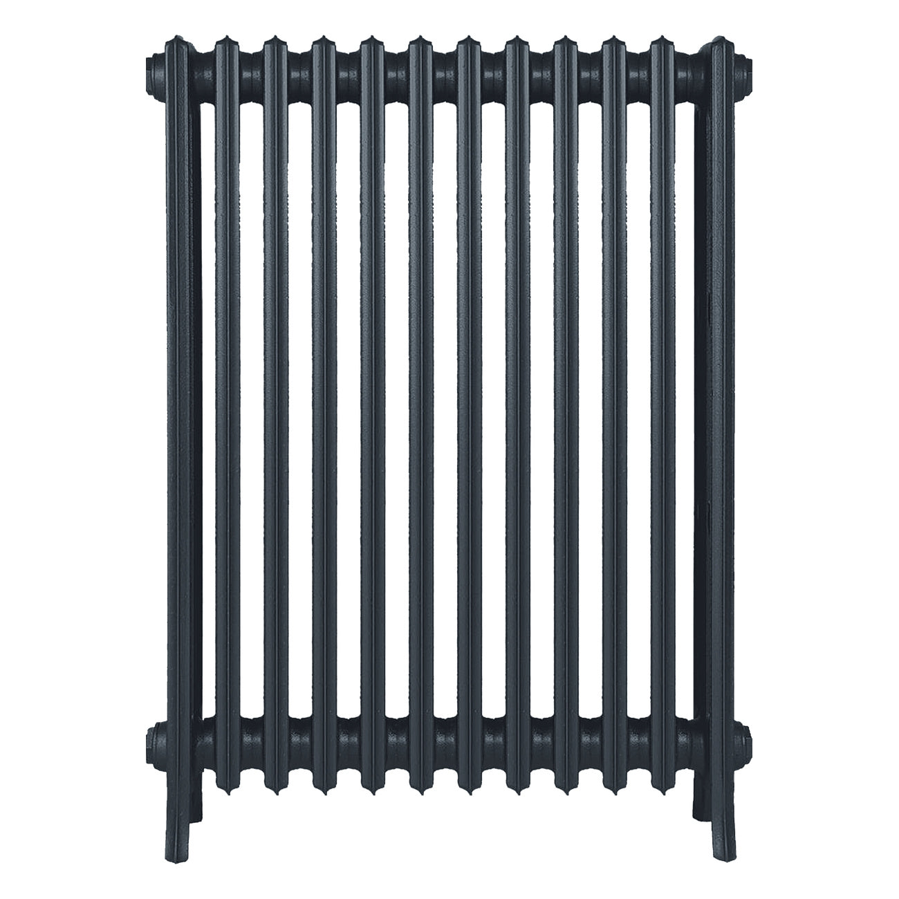 Grace - Pencil Grey Cast Iron Column Radiator H950mm x W756mm 4 Column - Floor Standing
