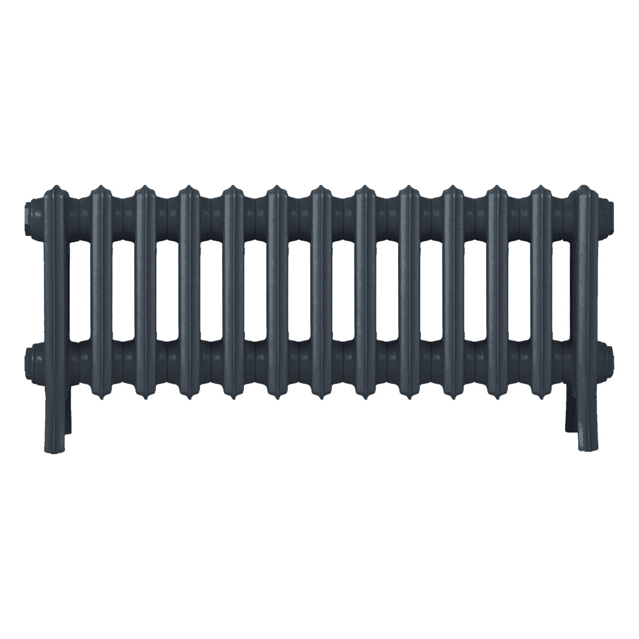 Grace - Pencil Grey Cast Iron Column Radiator H350mm x W817mm 4 Column - Floor Standing