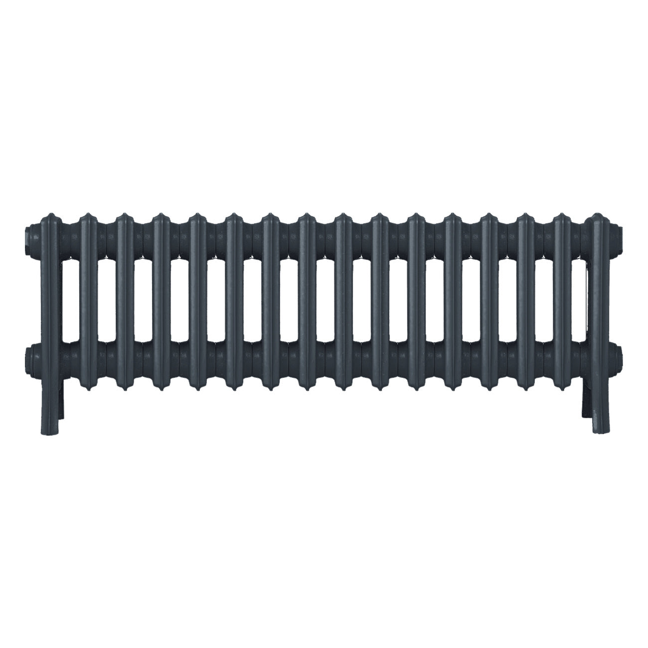 Grace - Pencil Grey Cast Iron Column Radiator H350mm x W998mm 4 Column - Floor Standing