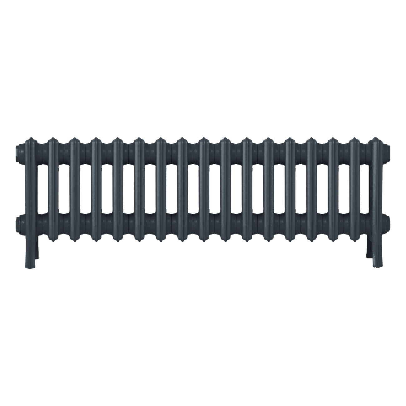 Grace - Pencil Grey Cast Iron Column Radiator H350mm x W1059mm 4 Column - Floor Standing