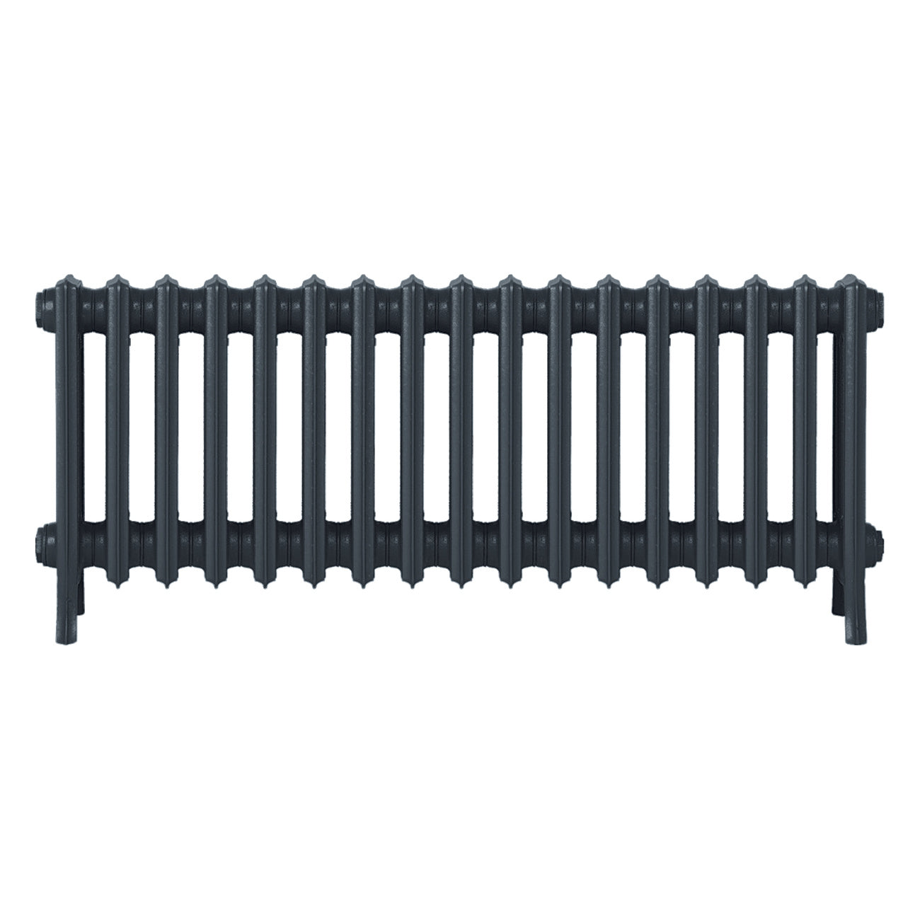 Grace - Pencil Grey Cast Iron Column Radiator H500mm x W1059mm 4 Column - Floor Standing