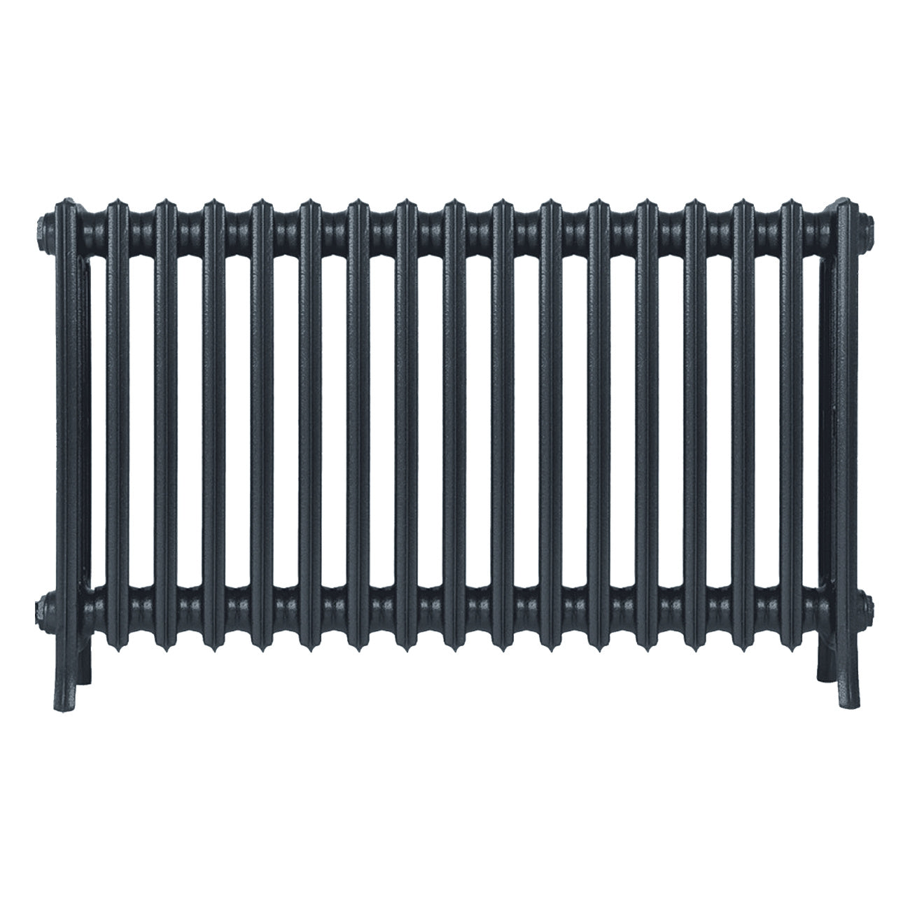 Grace - Pencil Grey Cast Iron Column Radiator H650mm x W1059mm 4 Column - Floor Standing