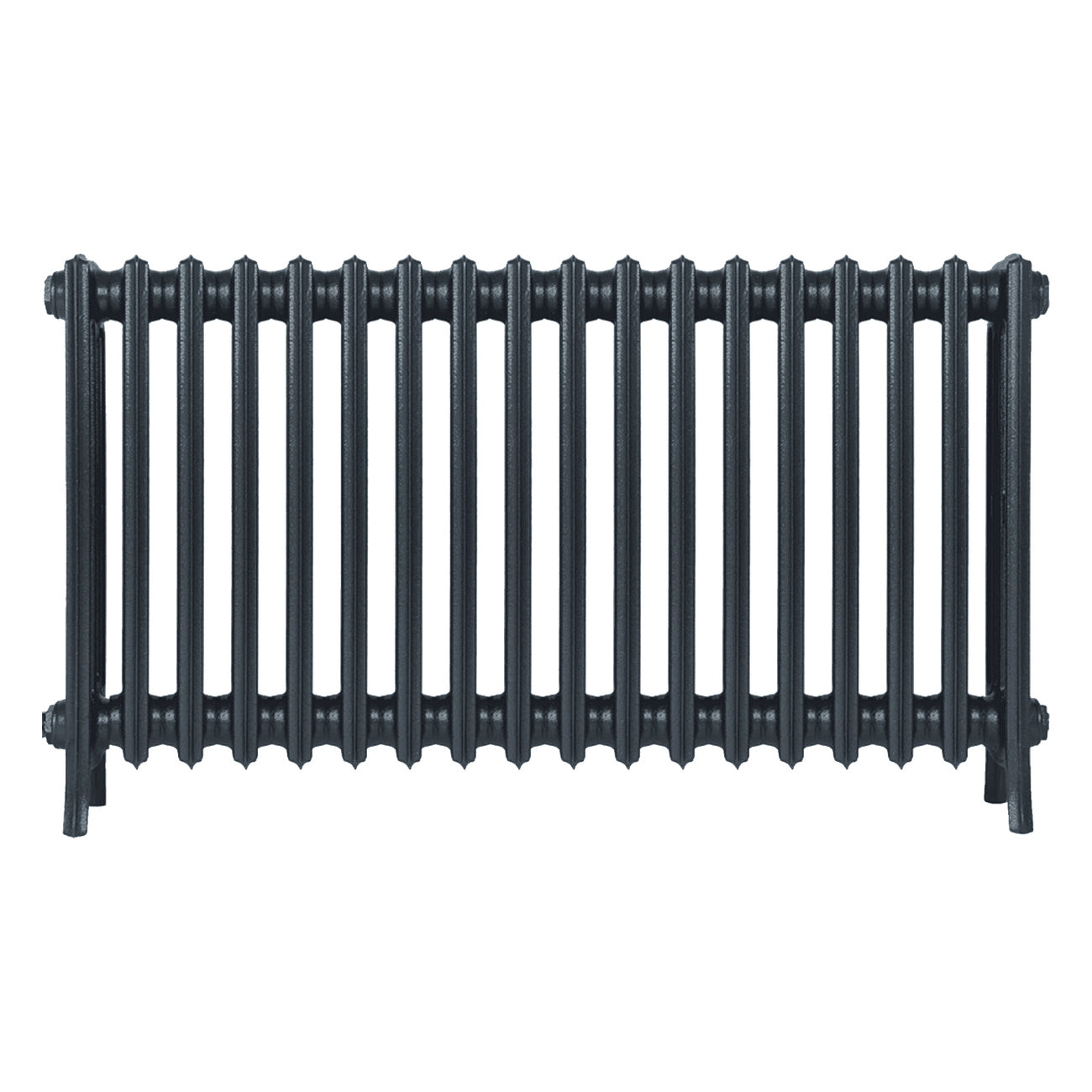 Grace - Pencil Grey Cast Iron Column Radiator H650mm x W1119mm 4 Column - Floor Standing