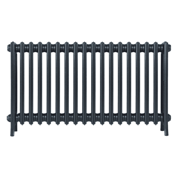 Grace - Pencil Grey Cast Iron Column Radiator H650mm x W1119mm 4 Column - Floor Standing