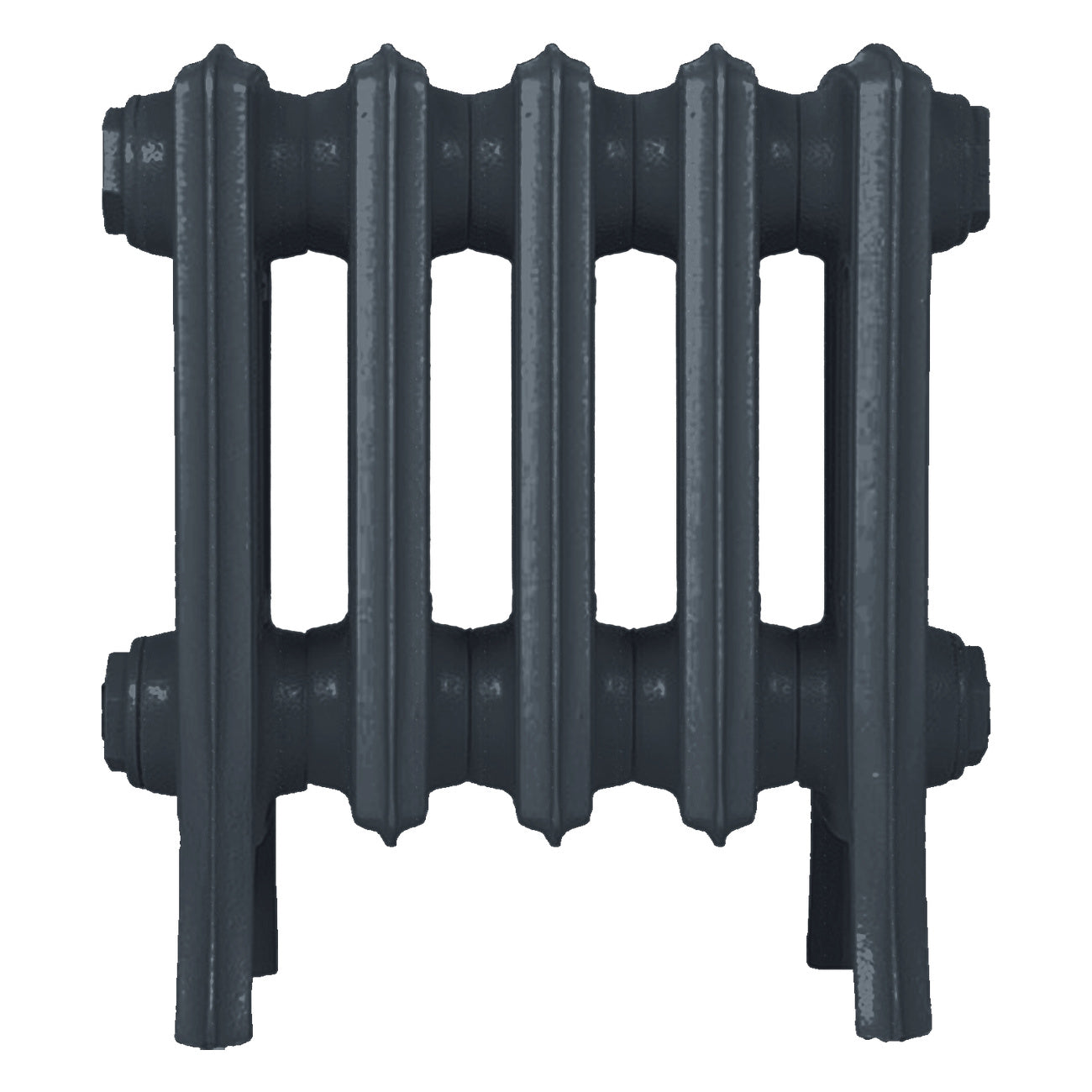 Grace - Pencil Grey Cast Iron Column Radiator H350mm x W333mm 4 Column - Floor Standing