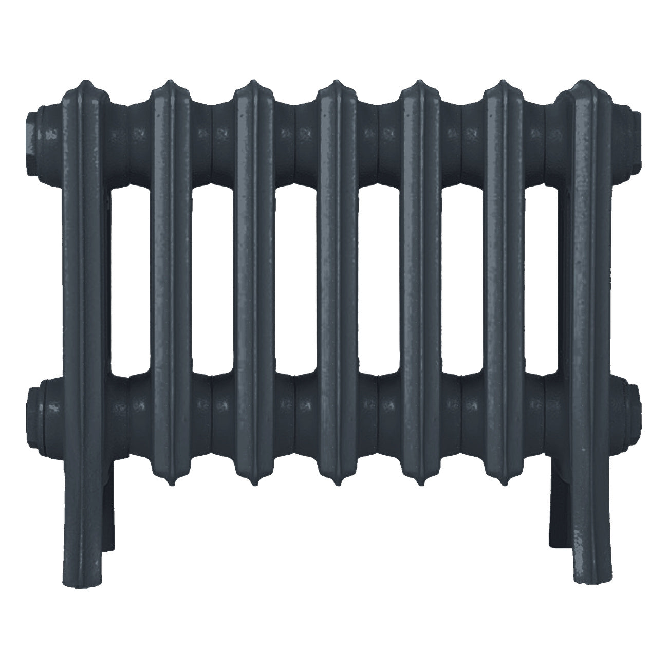 Grace - Pencil Grey Cast Iron Column Radiator H350mm x W454mm 4 Column - Floor Standing
