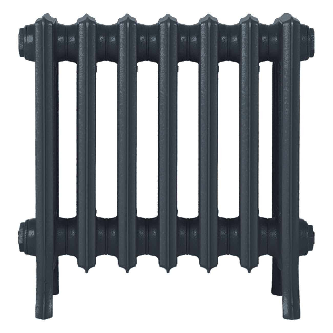 Grace - Pencil Grey Cast Iron Column Radiator H500mm x W454mm 4 Column - Floor Standing