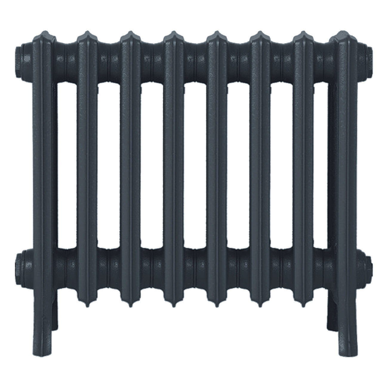 Grace - Pencil Grey Cast Iron Column Radiator H500mm x W514mm 4 Column - Floor Standing