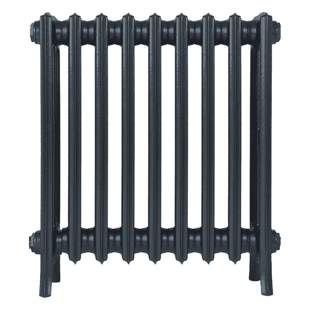 Grace - Pencil Grey Cast Iron Column Radiator H650mm x W575mm 4 Column - Floor Standing