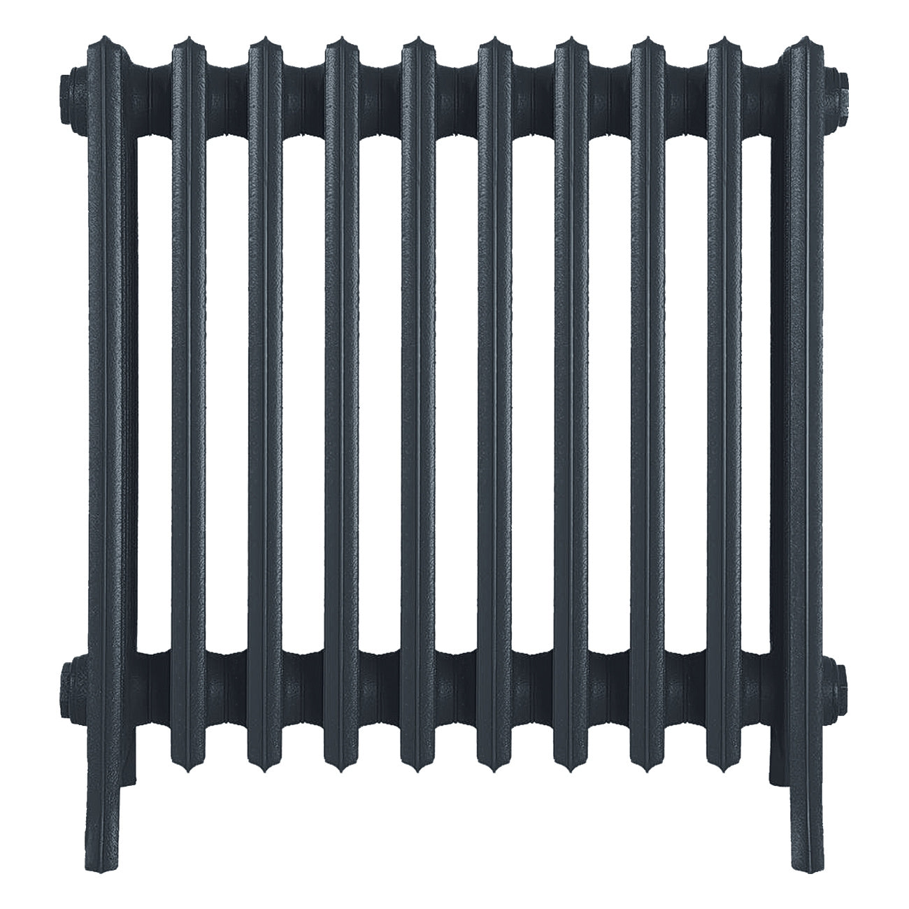Grace - Pencil Grey Cast Iron Column Radiator H650mm x W635mm 6 Column - Floor Standing