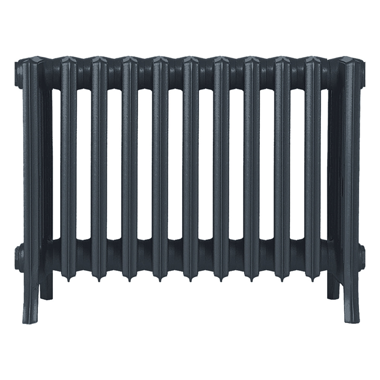 Grace - Pencil Grey Cast Iron Column Radiator H500mm x W696mm 6 Column - Floor Standing