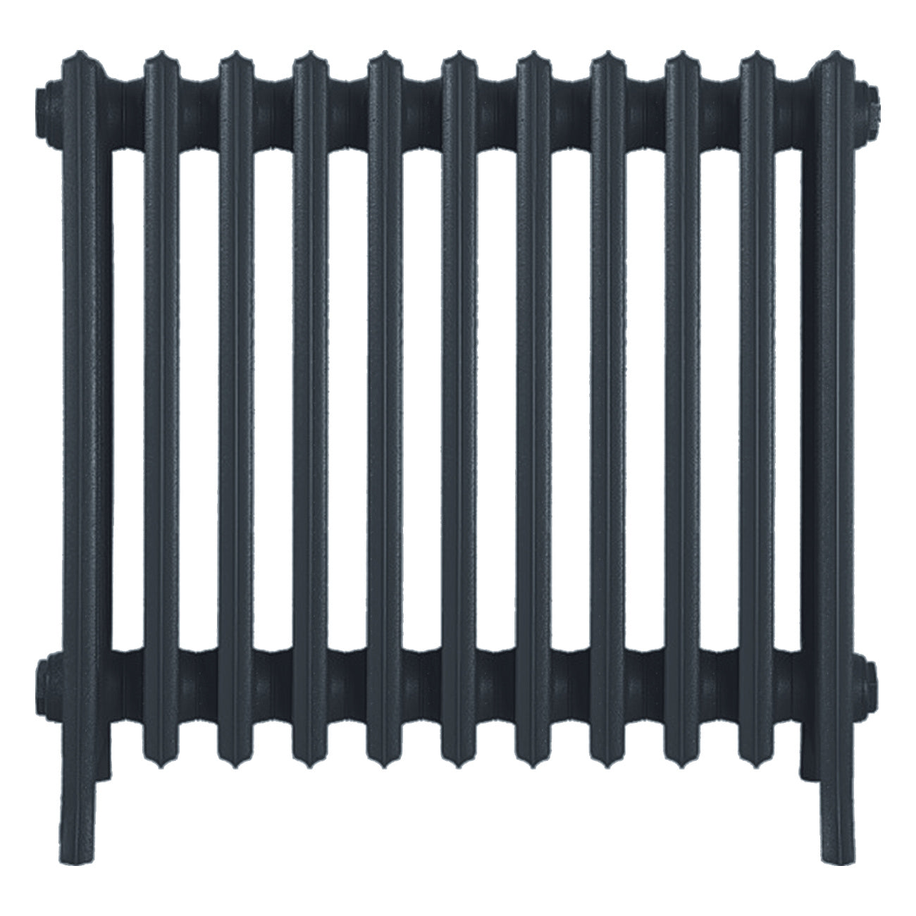 Grace - Pencil Grey Cast Iron Column Radiator H650mm x W696mm 6 Column - Floor Standing