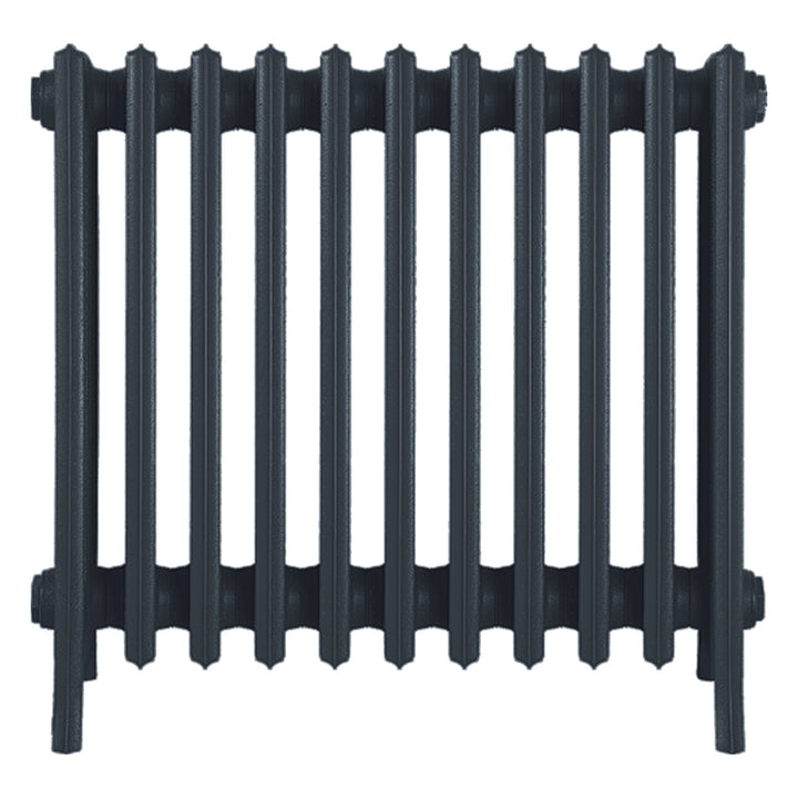 Grace - Pencil Grey Cast Iron Column Radiator H650mm x W696mm 6 Column - Floor Standing