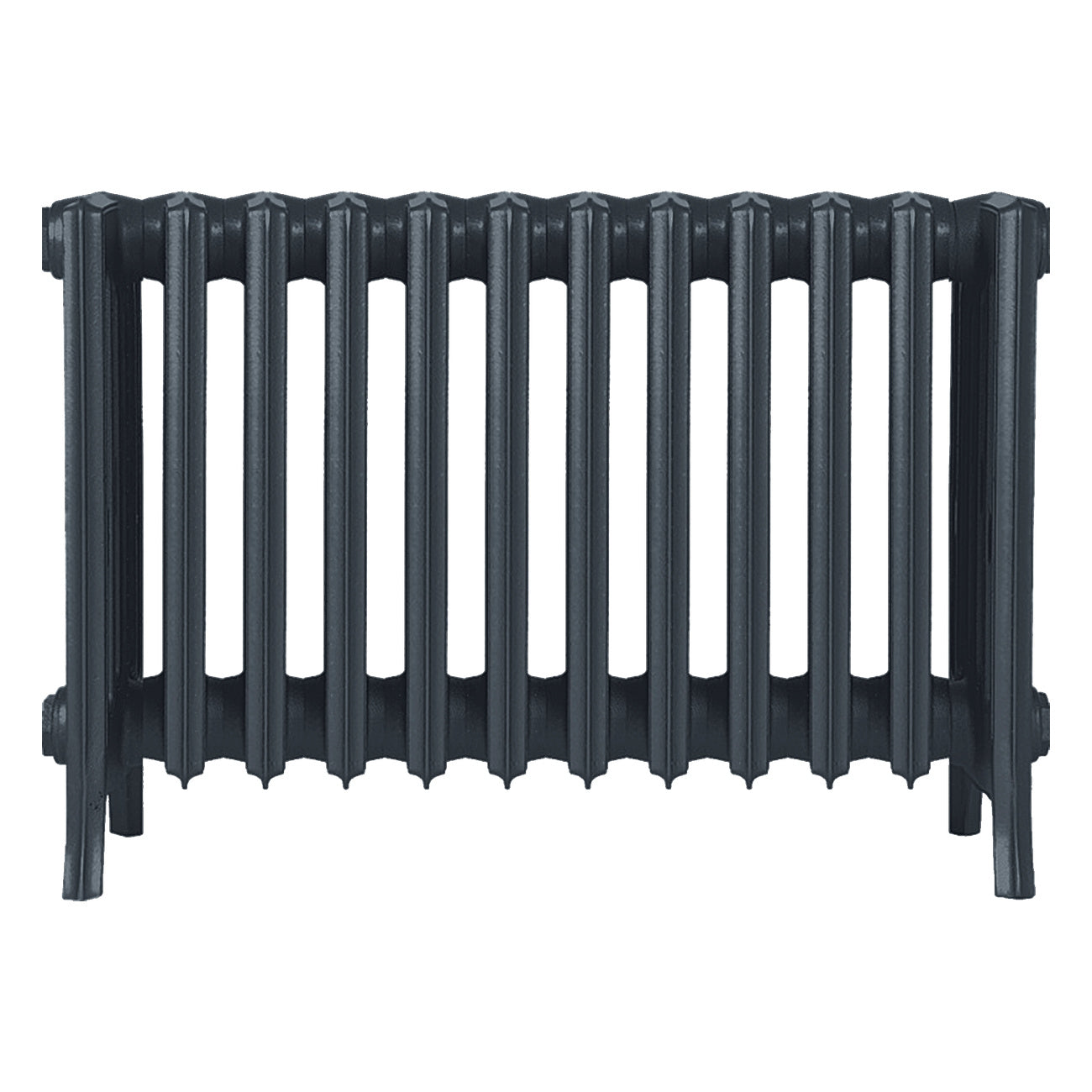 Grace - Pencil Grey Cast Iron Column Radiator H500mm x W756mm 6 Column - Floor Standing