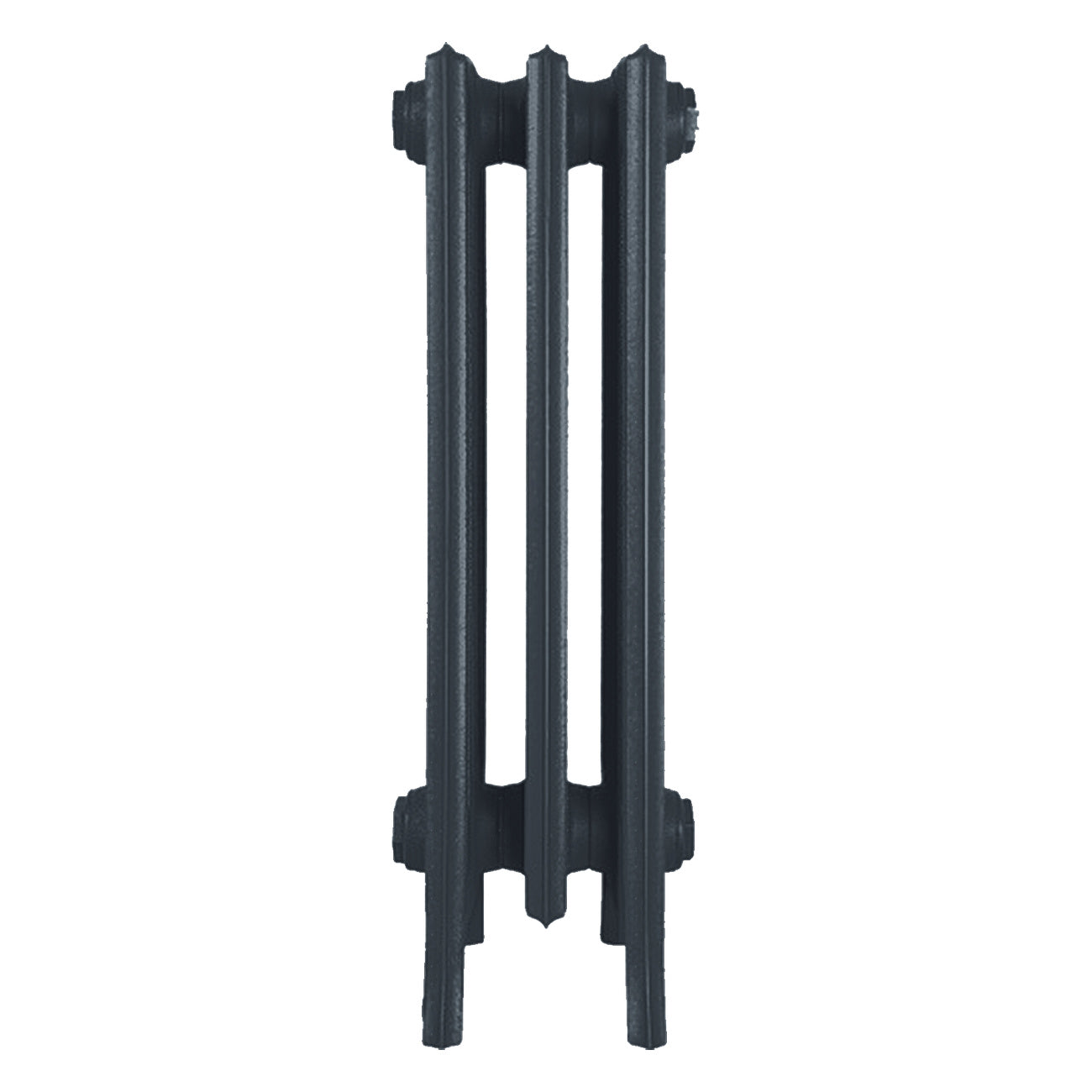 Grace - Pencil Grey Cast Iron Column Radiator H650mm x W212mm 6 Column - Floor Standing