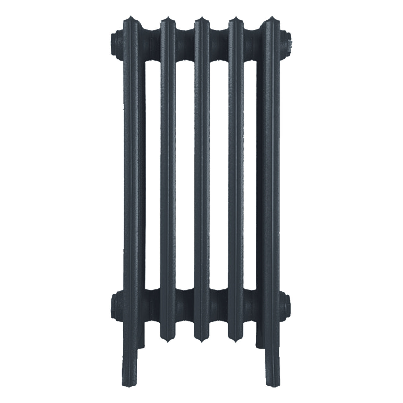Grace - Pencil Grey Cast Iron Column Radiator H650mm x W333mm 6 Column - Floor Standing