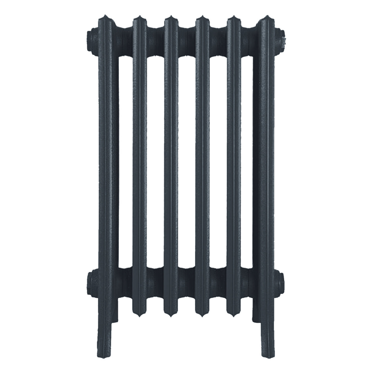 Grace - Pencil Grey Cast Iron Column Radiator H650mm x W393mm 6 Column - Floor Standing