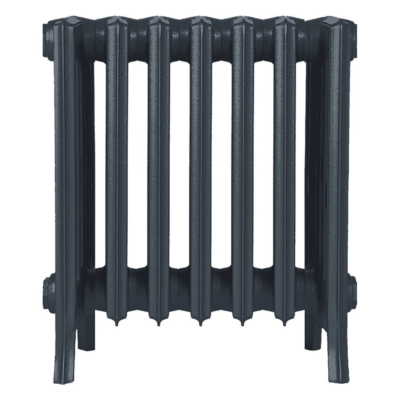 Grace - Pencil Grey Cast Iron Column Radiator H500mm x W454mm 6 Column - Floor Standing