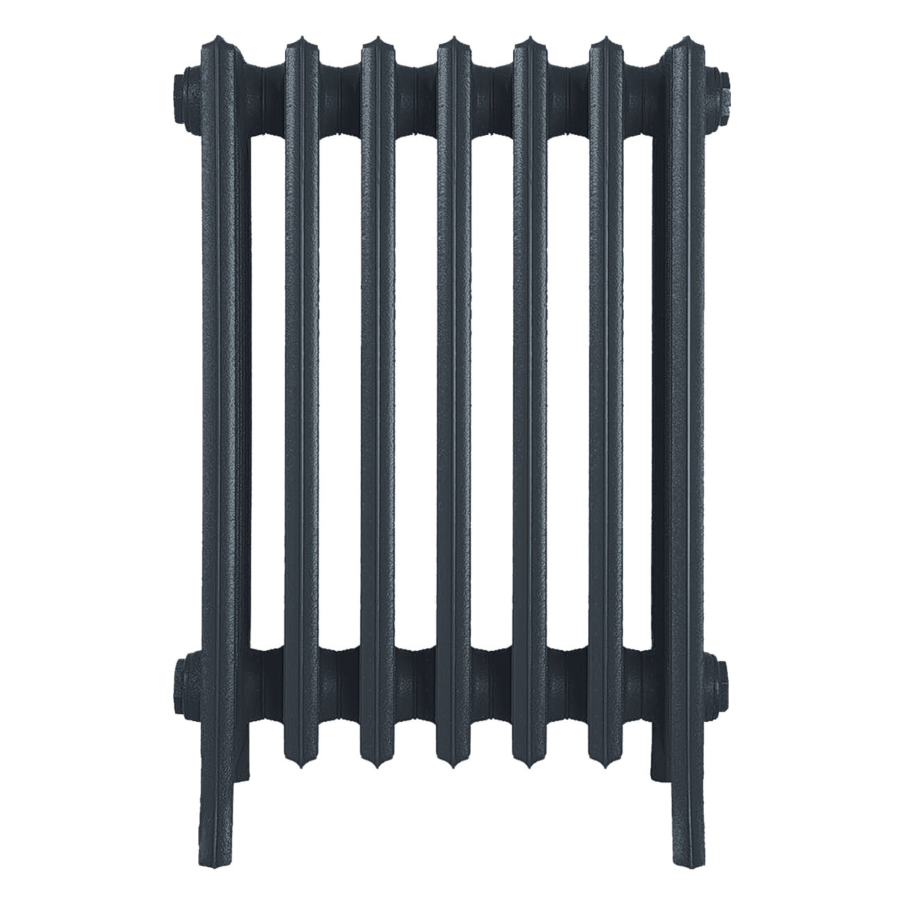 Grace - Pencil Grey Cast Iron Column Radiator H650mm x W454mm 6 Column - Floor Standing