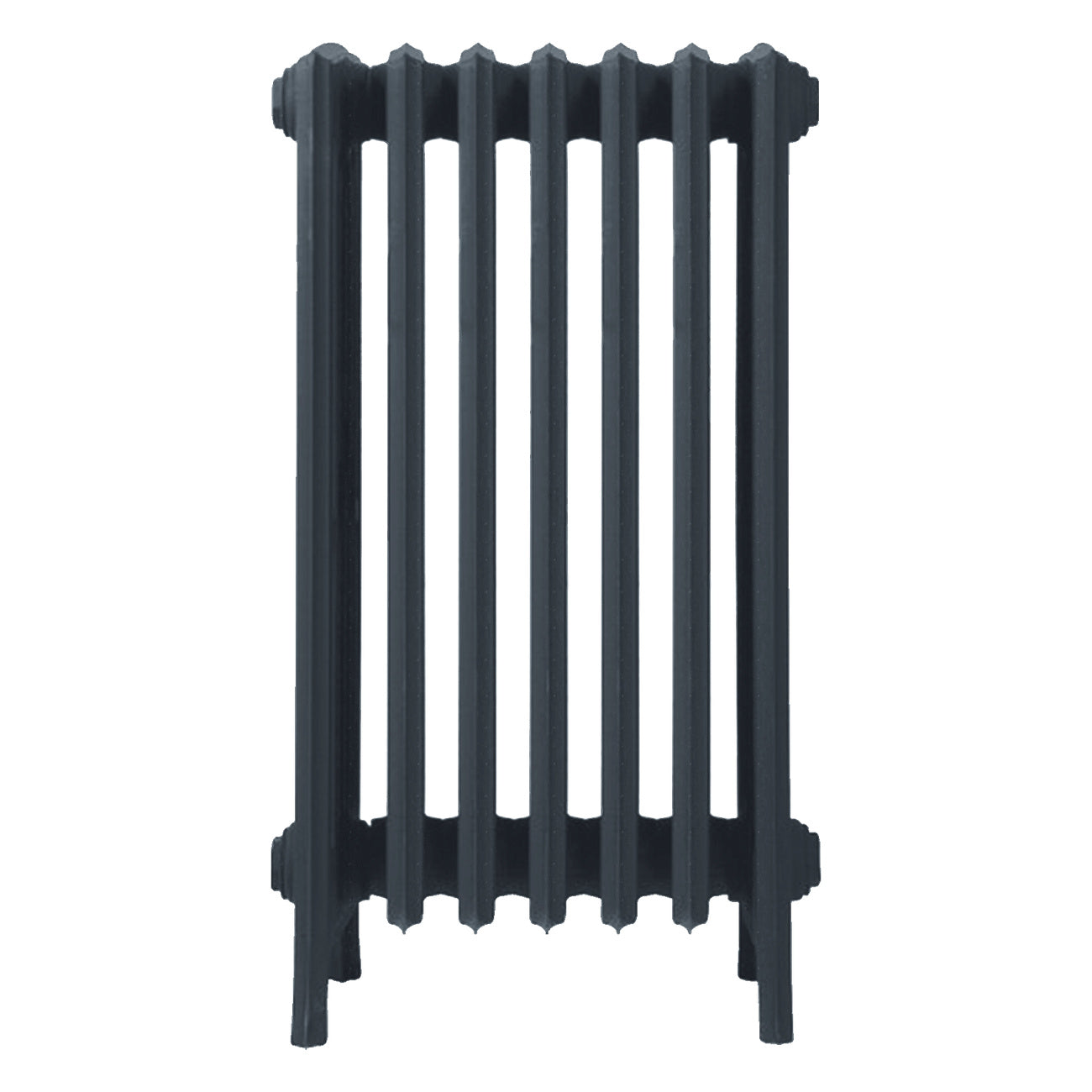 Grace - Pencil Grey Cast Iron Column Radiator H750mm x W454mm 6 Column - Floor Standing