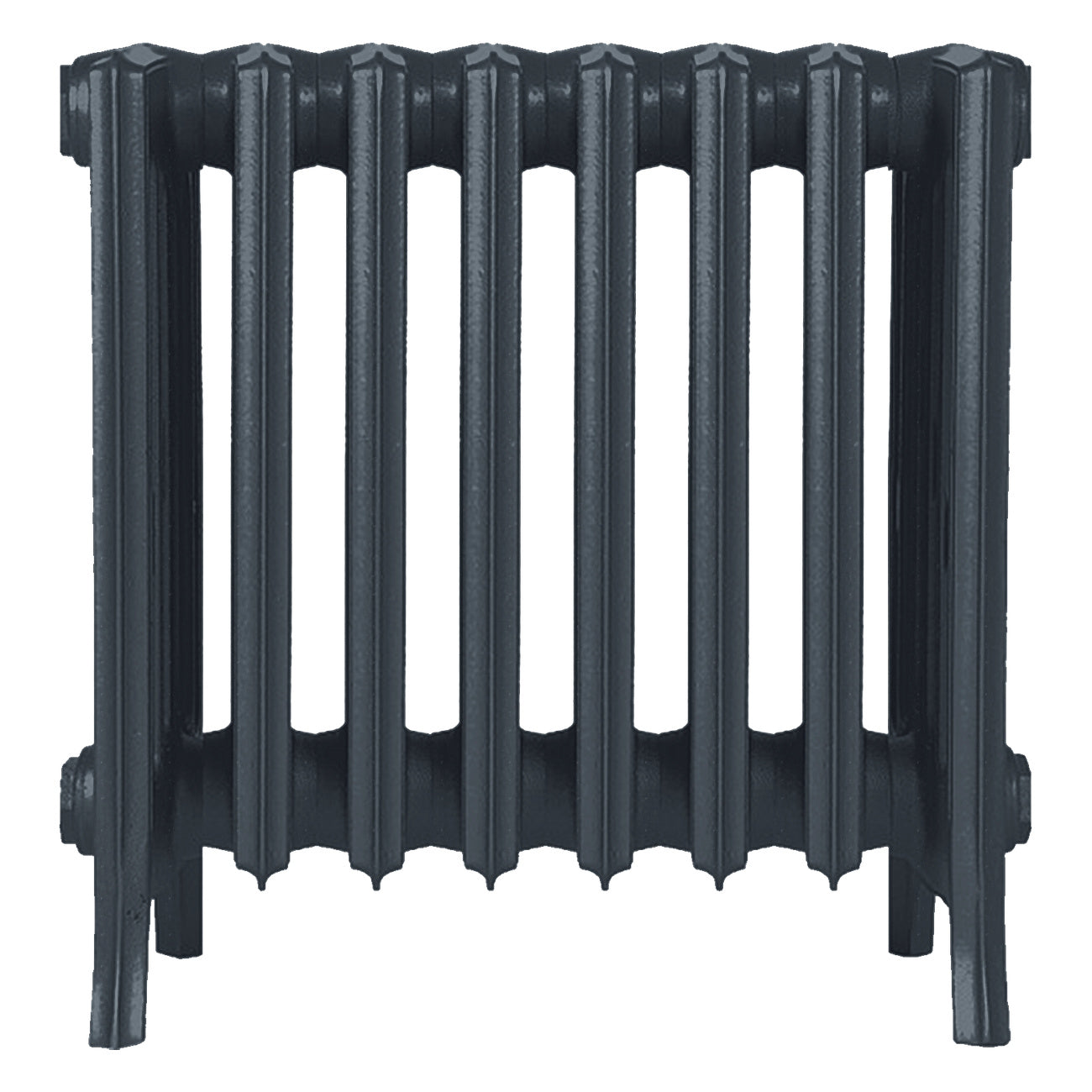 Grace - Pencil Grey Cast Iron Column Radiator H500mm x W514mm 6 Column - Floor Standing