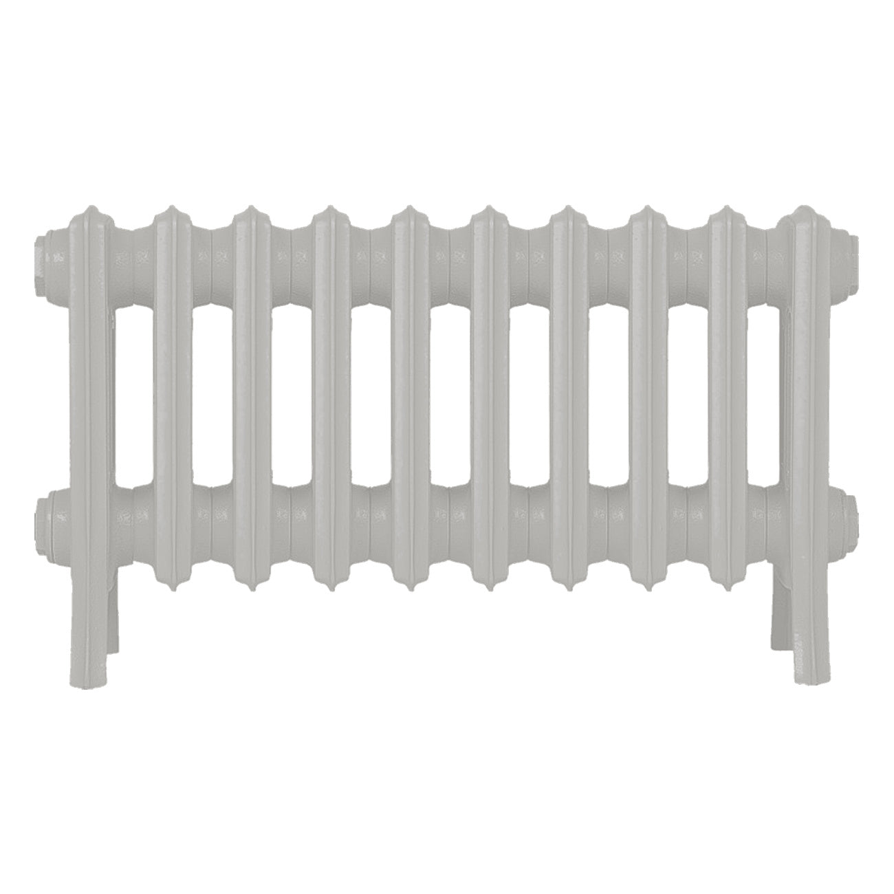 Grace - Pebble Grey Cast Iron Column Radiator H350mm x W635mm 4 Column - Floor Standing