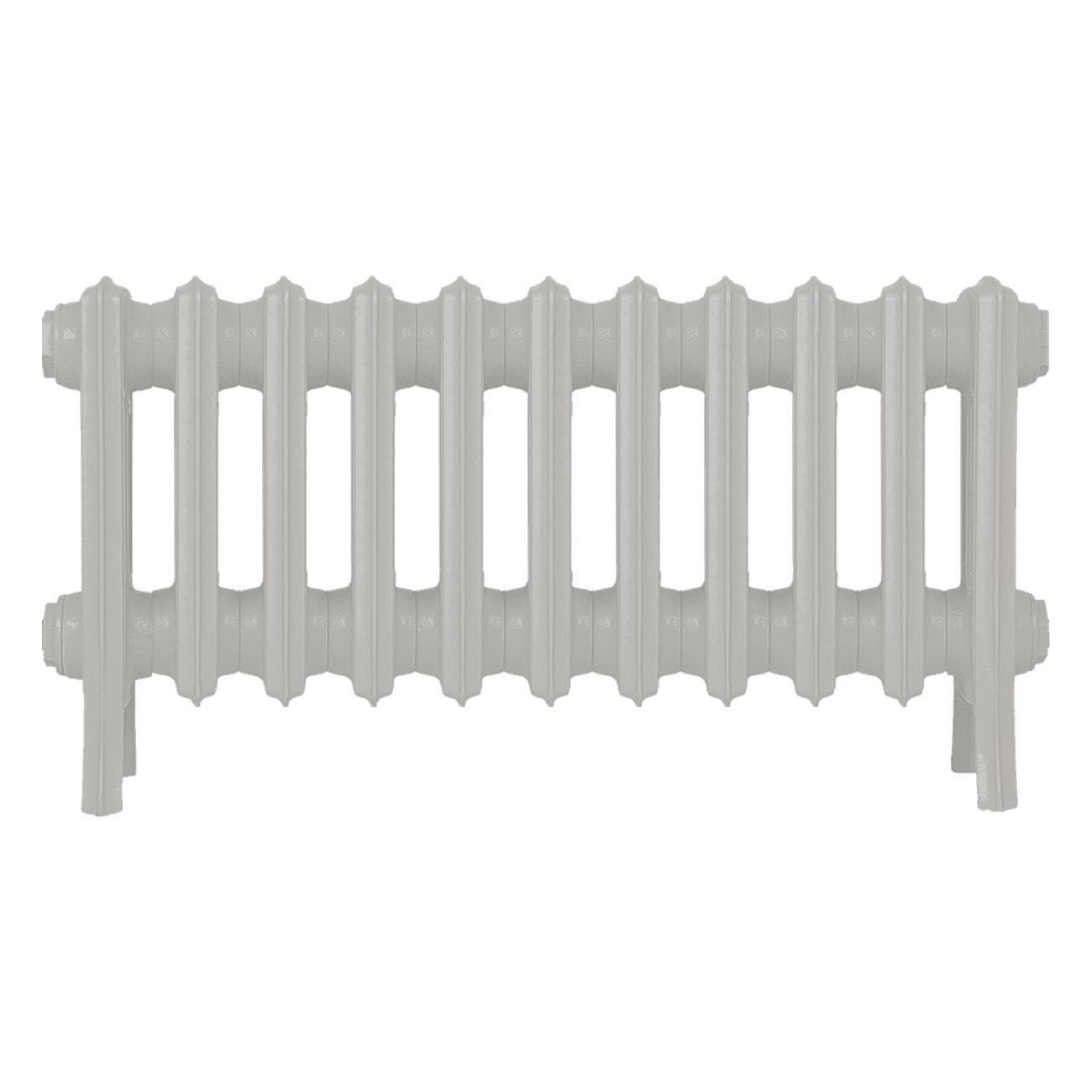 Grace - Pebble Grey Cast Iron Column Radiator H350mm x W696mm 4 Column - Floor Standing